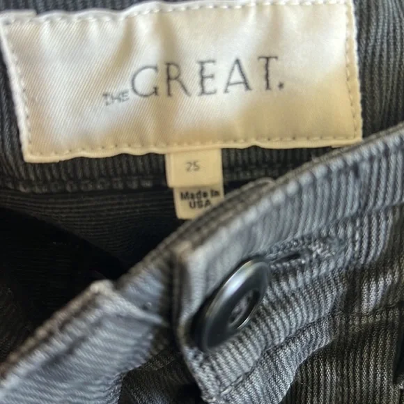 🔹 THE GREAT. Micro Cord Patch Pocket Pants - Picture 3 of 4